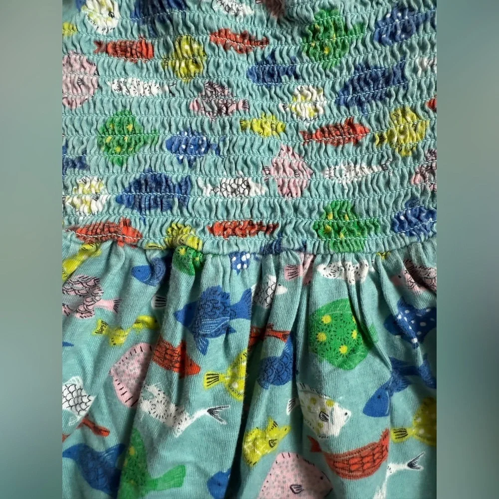 Mini Boden 2-3yr Colorful Fish Print Kids Dress